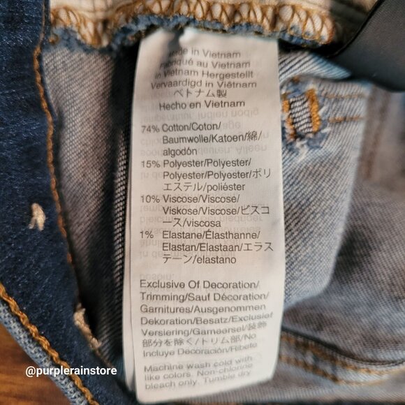 Madewell Jeans 28 Skinny 9" High Rise Creston Wash J4624 Tummy Control Stretch - Picture 5 of 12